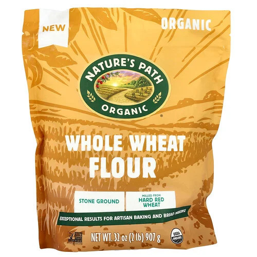 Nature's Path, Organic Whole Wheat Flour, Stone Ground, 2 lbs (907 g) | iHerb