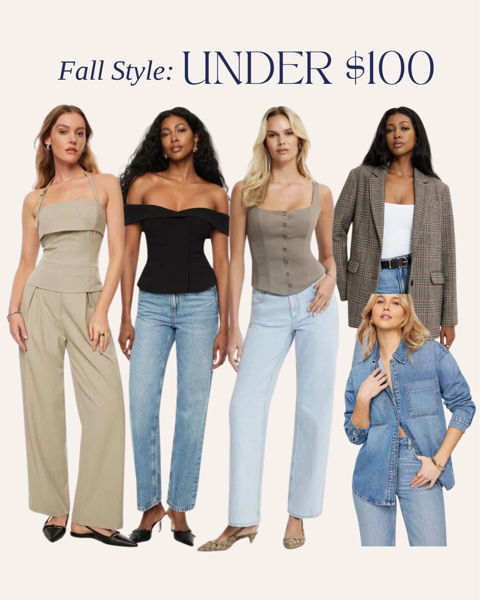 Fall outfit ideas under $100 from Dynamite — my recent order, follow my profile for an upcoming try on with fit details! 