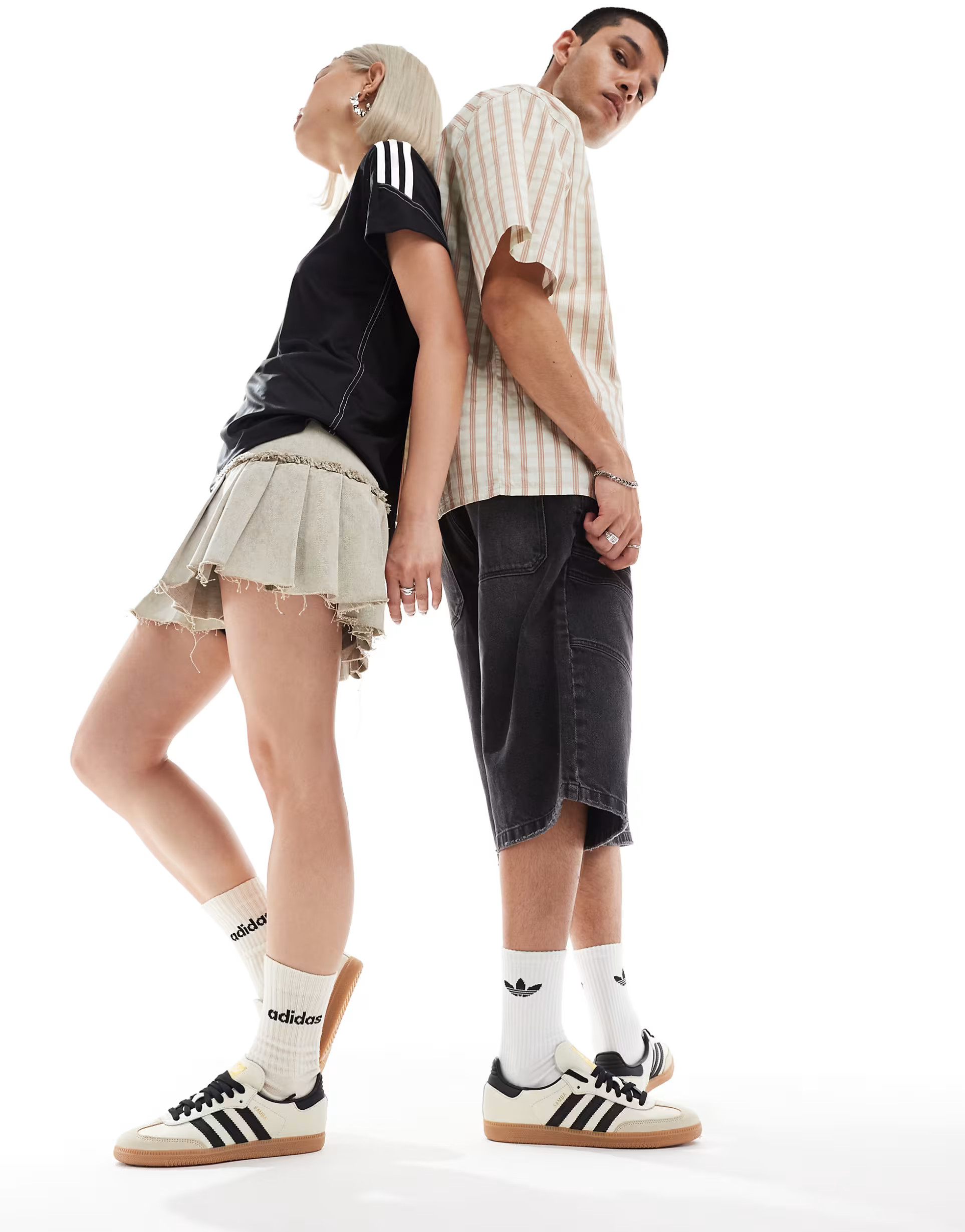 adidas Originals Samba OG trainers in cream and black | ASOS (Global)