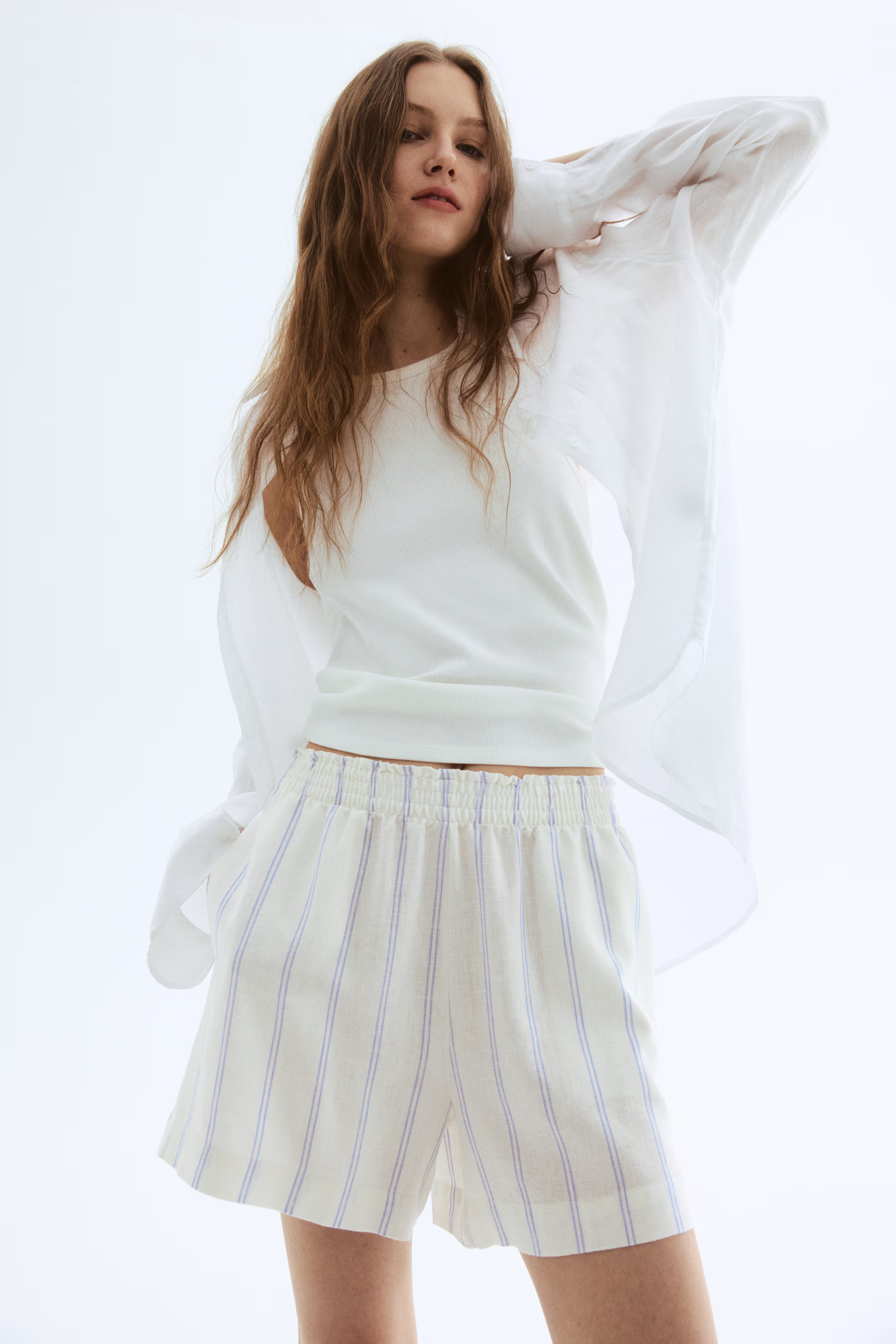 Linen-Blend Shorts | H&M (US + CA)