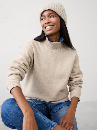 Cozy Turtleneck Pullover Sweater | Banana Republic Factory