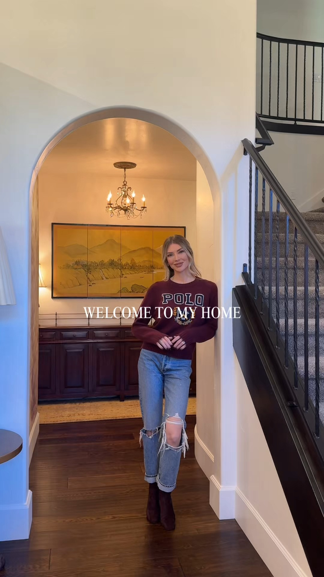 This hallway has been one of my favorite projects in our home 🤍 Follow along for more interior design inspo ✨ #interiordesign #antiquefinds #homestyling #antiquefurniture
 

 #LTKdayinmylife #LTKHome