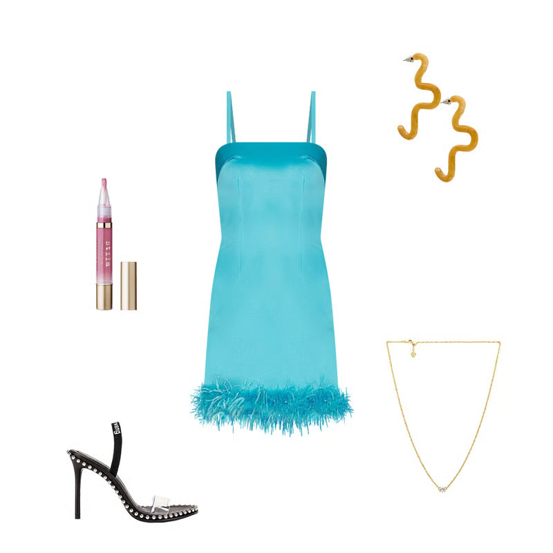 Maliah Shift Cami Dress in Blue | Revolve Clothing (Global)