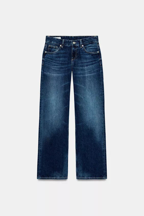 TRF WIDE LEG LOW RISE JEANS | Zara Canada