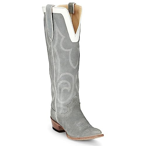 Justin Women's Verlie 17” Western Boot, Dusty Blue - 8.5 B | Amazon (US)