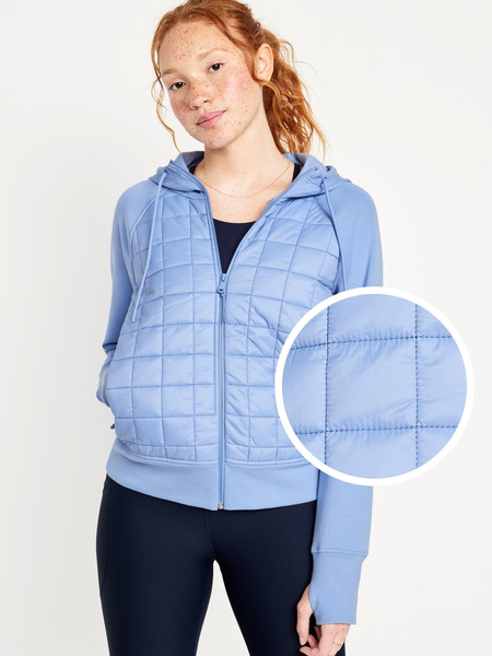 Dynamic Fleece Hybrid Hoodie for Women | Old Navy (US)