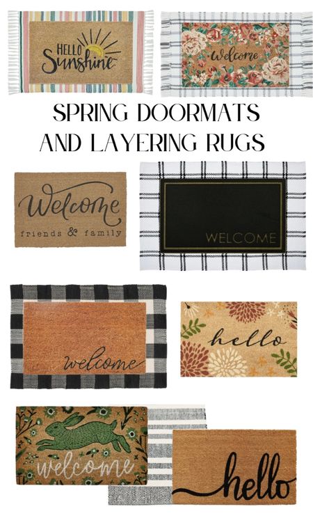 Grab a new door mat and layering rug for spring!  Love these options and the top 2 are even sold as sets! 

#LTKSeasonal #LTKSpringSale #LTKhome