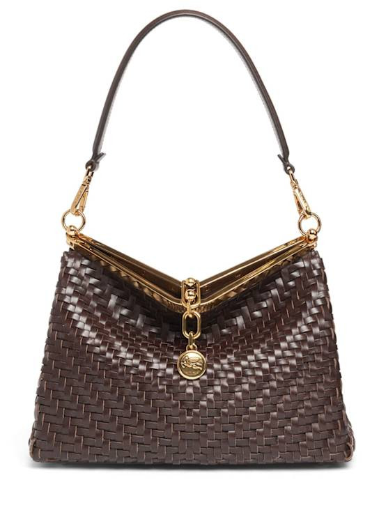 Medium Vela woven shoulder bag | Luisaviaroma