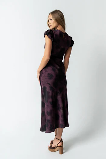 Ellianna Floral Maxi Dress in Purple | Böhme US
