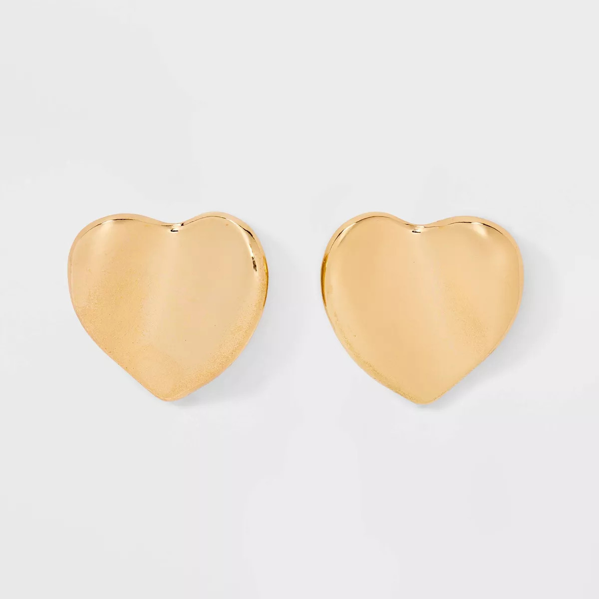 Wavy Heart Earrings - Universal Thread™ Metallic Gold | Target