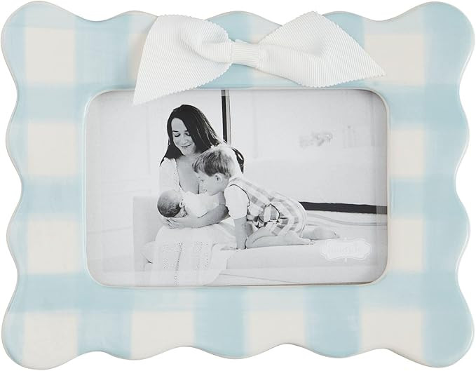 Mud Pie Horizontal Blue Bow Frame; 9" x 7" | Amazon (US)