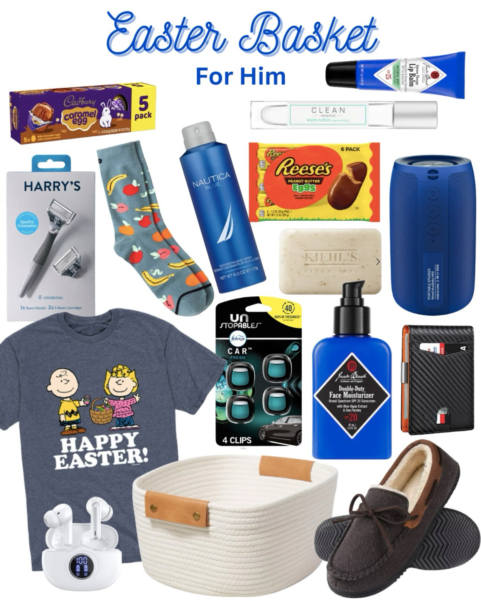 Easter Basket for Him 🐰 

Easter basket for men, Easter gifts for men, Easter gifts for Dad, small gifts for men, men’s slippers, men’s grooming supplies 

#LTKSeasonal #LTKfindsunder50 #LTKmens