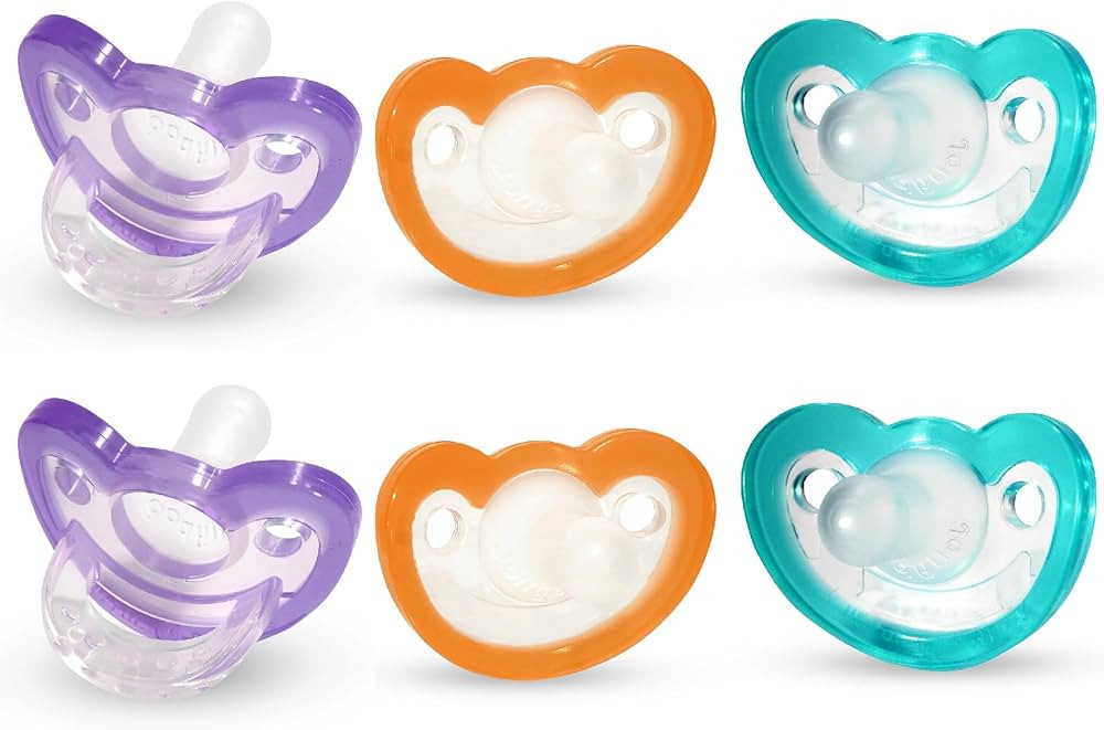RaZbaby Jollypop Pacifier for Babies 3 Months and Up, USA Made, Natural Shaped Orthodontic Binky,... | Amazon (US)