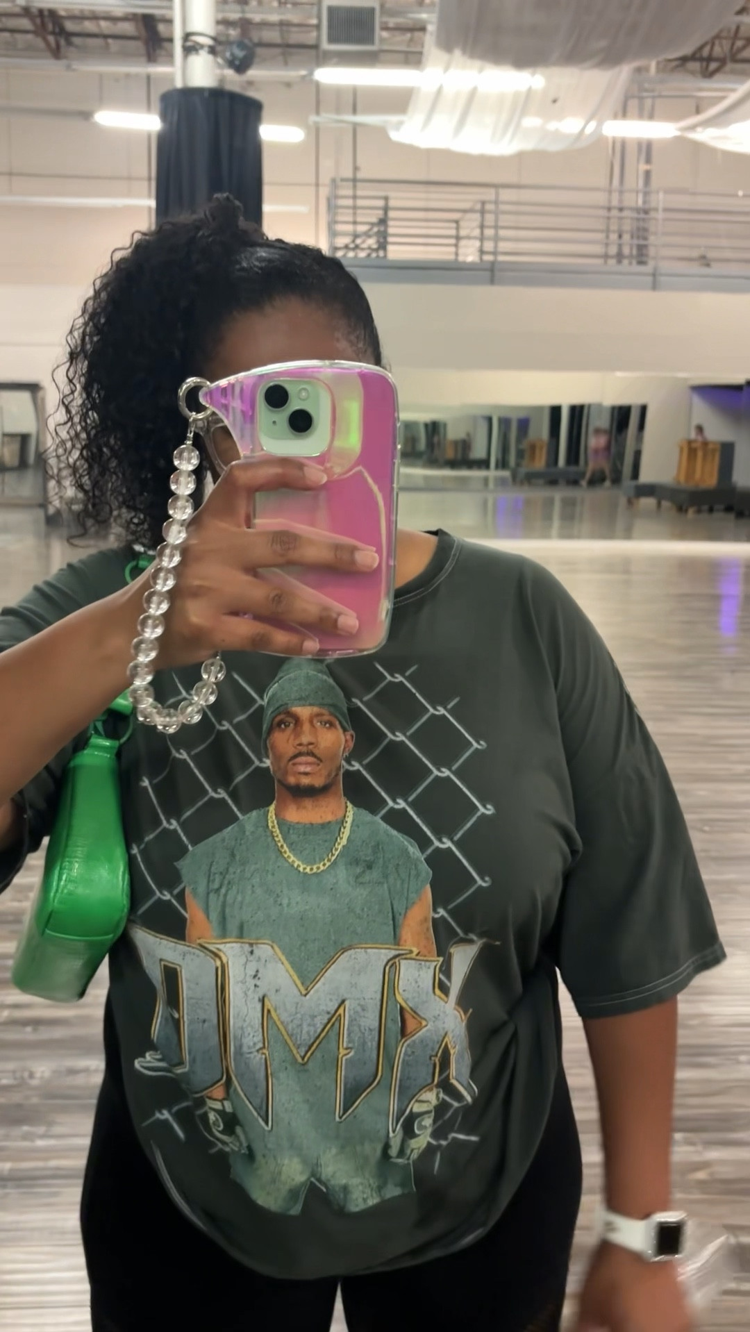 What’s-my-name?! D-M-X‼️ This tee brings back so much nostalgia, HS years🥹🥰 Fishnet leggings from Torrid made tonight’s dance class fit🤌🏽

#LTKOver40 #LTKActive #LTKPlusSize