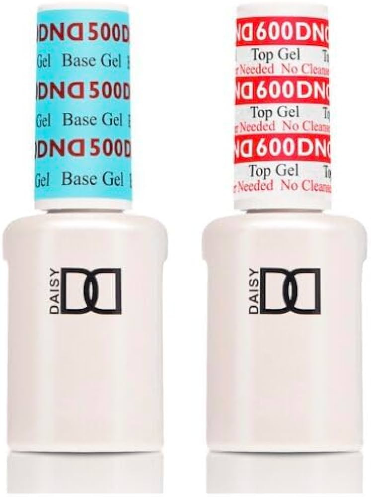 Base coat and Top coat (DND 500 Base and 600 Top No-Cleanse), 1 Fl Oz (Pack of 1), CLEAR | Amazon (US)