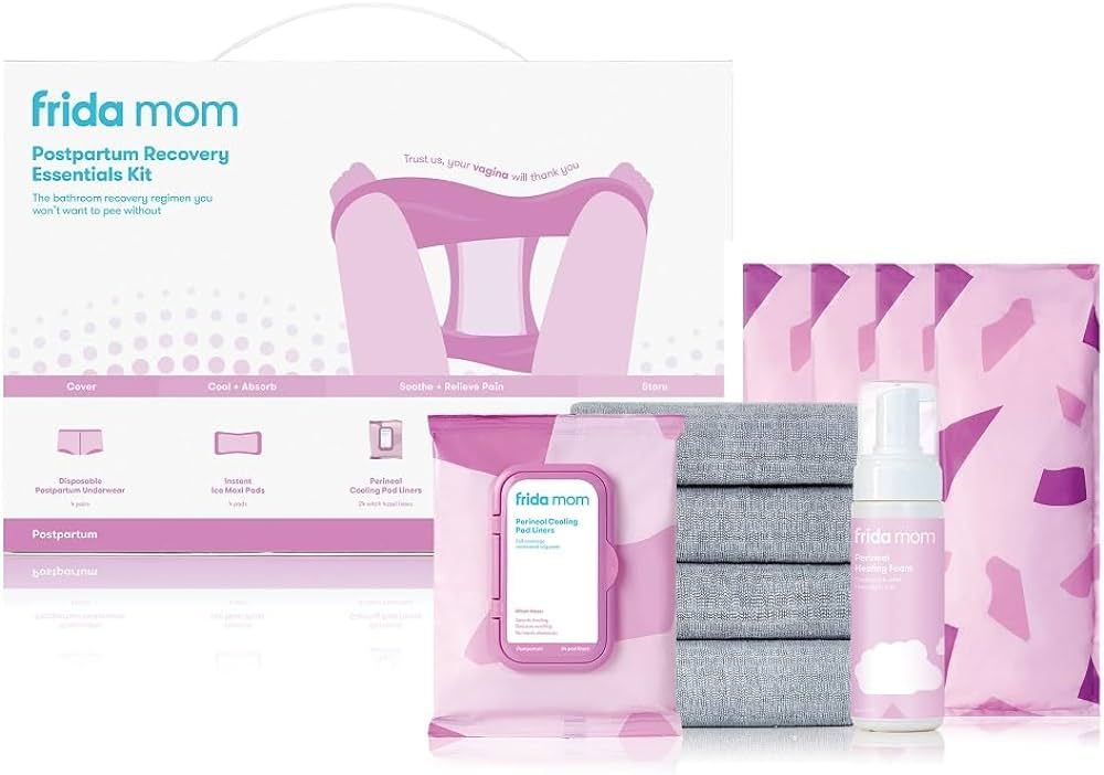 Frida Mom Postpartum Recovery Essentials Kit | Disposable Underwear, Ice Maxi Absorbency Pads, Co... | Amazon (US)