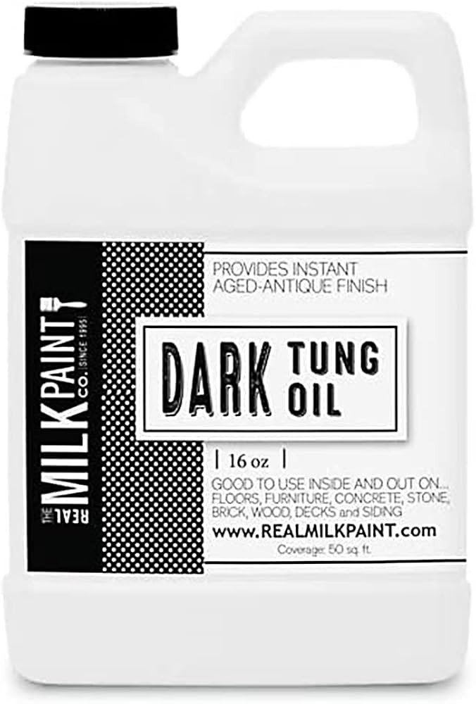 Real Milk Paint, Dark Tung Oil for Wood Finishing, Cutting Boards, Outdoor Furniture, Butcher Blo... | Amazon (US)