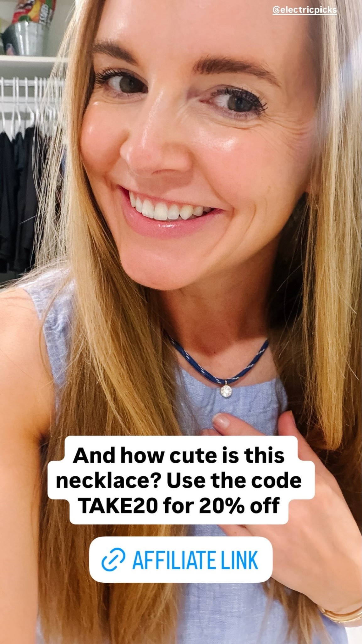 @electricpicks
Loving this necklace! 

Use the code TAKE20 for 20% off!

#LTKSaleAlert