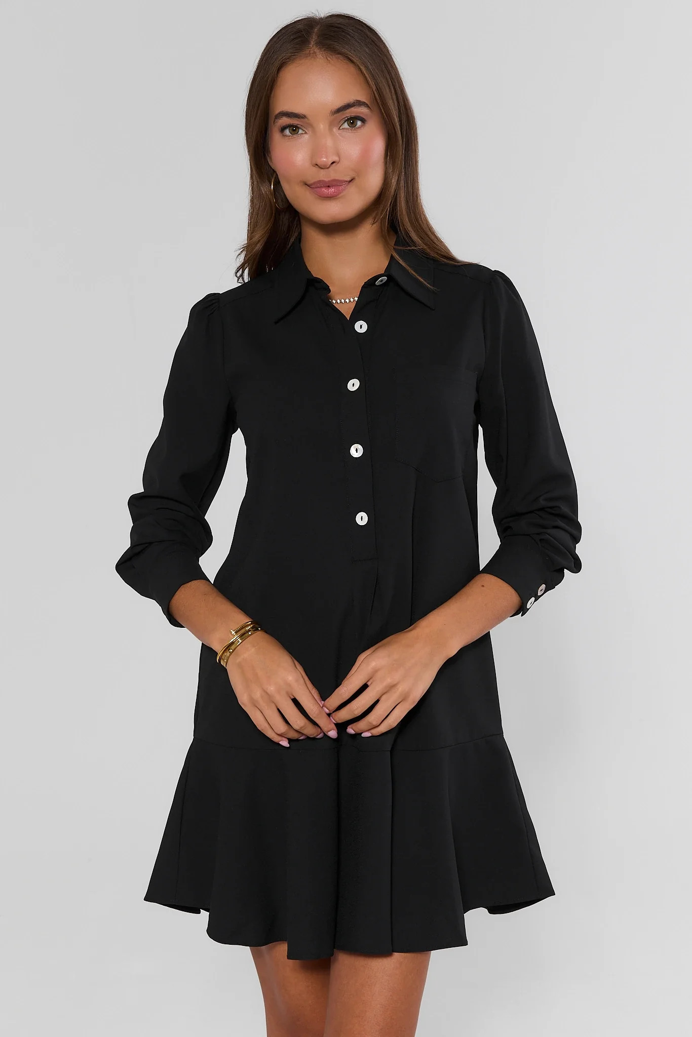 Meagan Black Drop Waist Dress | Avara
