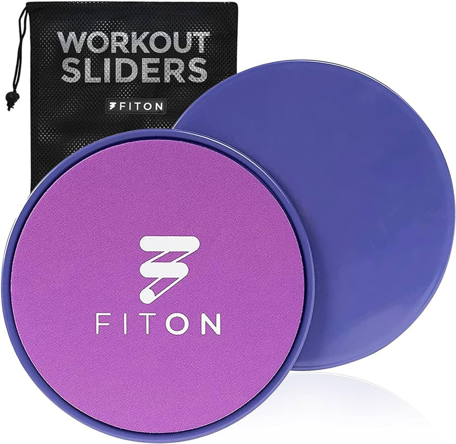 FitOn Sliders with Mesh Pouch, Dual-Sided Core Sliders, Sliders for Working Out Use on Carpet and... | Amazon (US)