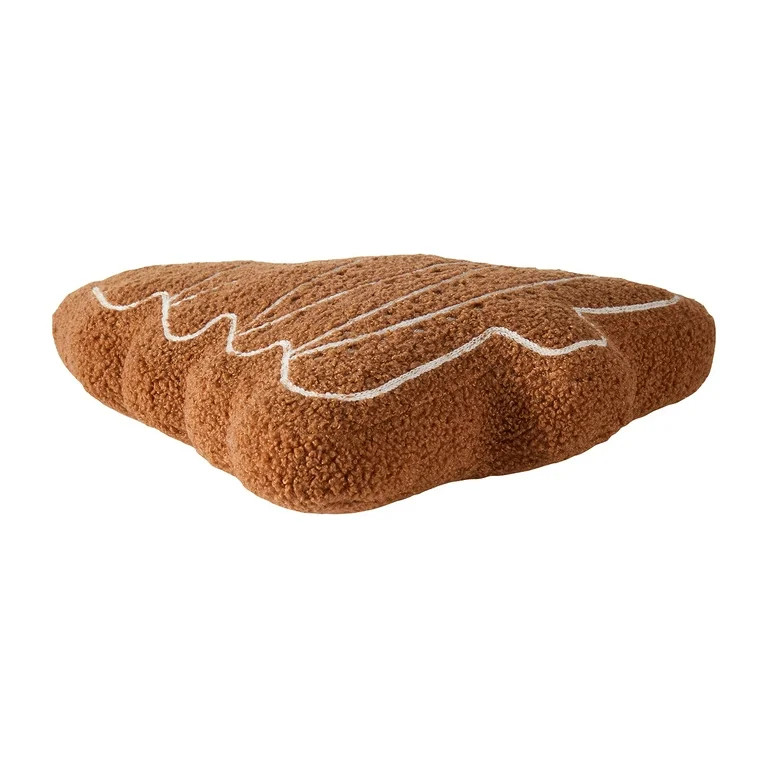 My Texas House 16" x 12" Gingerbread Tree Shaped Decorative Pillow | Walmart (US)