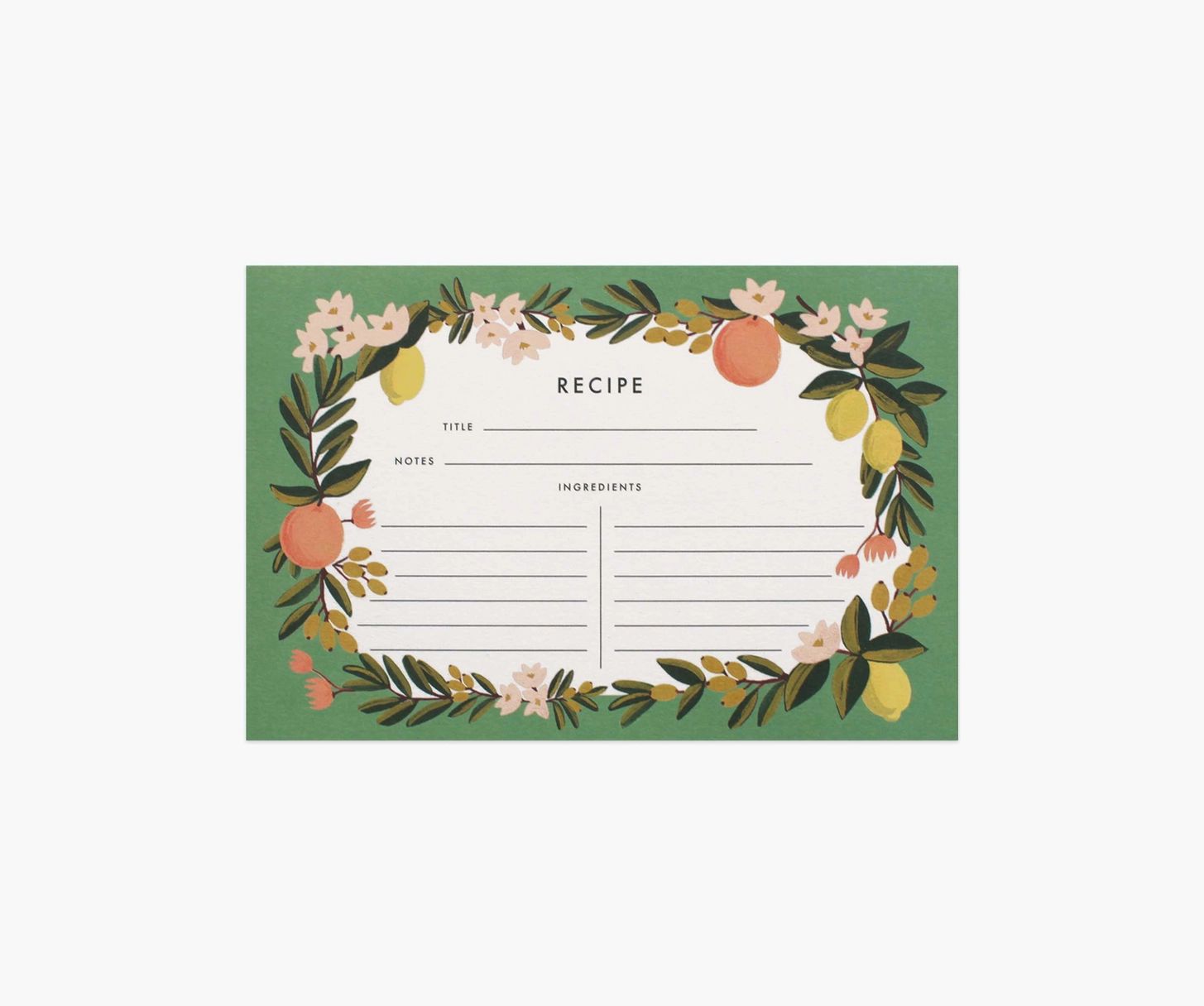 Citrus Floral Recipe Cards | Rifle Paper Co.