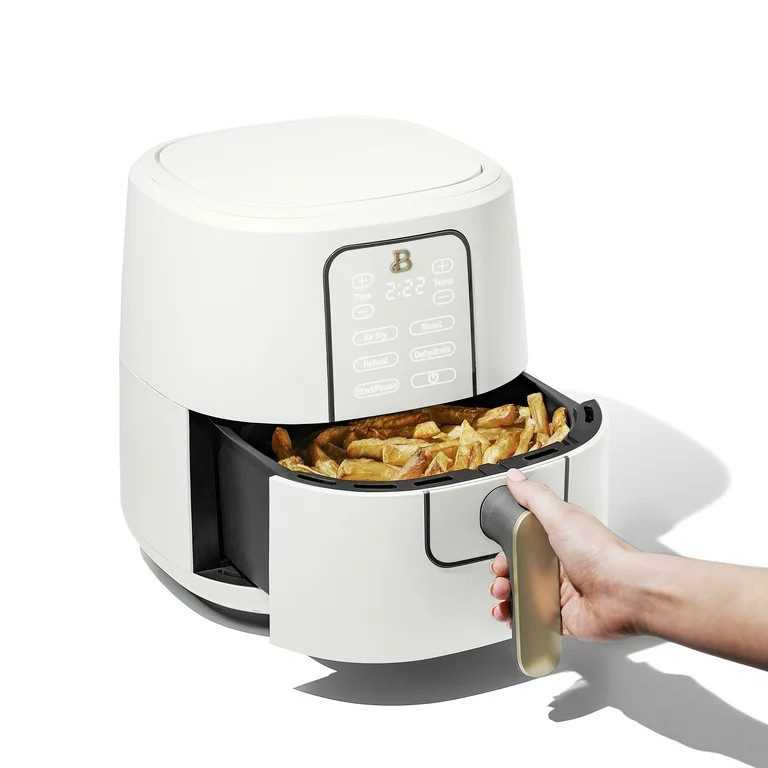 Beautiful 6 Quart Touchscreen Air Fryer, White Icing by Drew Barrymore | Walmart (US)