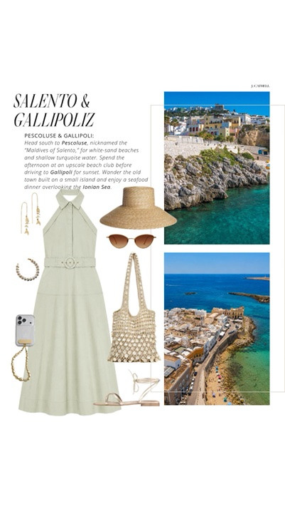 Puglia is the kind of place that changes your pace completely — long lunches, olive groves for miles, whitewashed towns, beach clubs on impossibly blue water, and hotels so beautiful you genuinely never want to leave. 🇮🇹✨

This edit is inspired by the ultimate luxury escape through southern Italy, from Borgo Egnazia to Masseria Trapanà, with chic looks for seaside aperitivos, yacht days, slow mornings, sunset dinners, and every gorgeous moment in between. Think linen sets, elevated sandals, beautiful swimwear, raffia textures, and effortless pieces made for an Italian summer.

Shop the full Puglia-inspired edit below. ☀️

#LTKSeasonal #LTKOver40 #LTKTravel