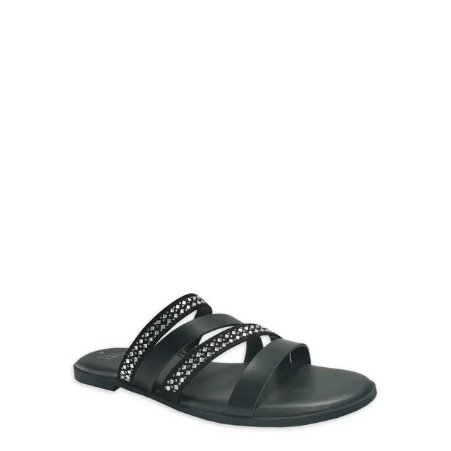 Time and Tru Women's Core Strappy Sandal | Walmart (US)
