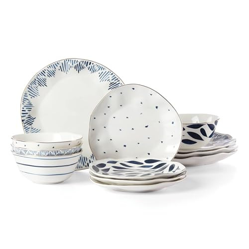 Lenox Blue Bay 12-Piece Dinnerware Set | Amazon (US)