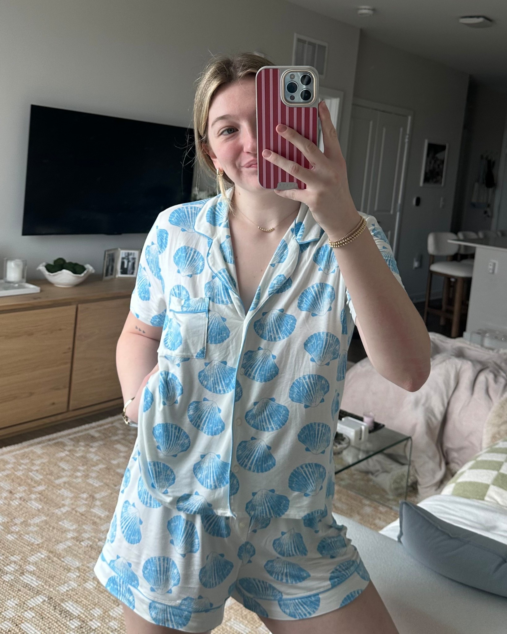 manifesting warm weather by wearing sea shell pajamas!🐚🩵

#LTKSaleAlert #LTKSeasonal #LTKSpringSale