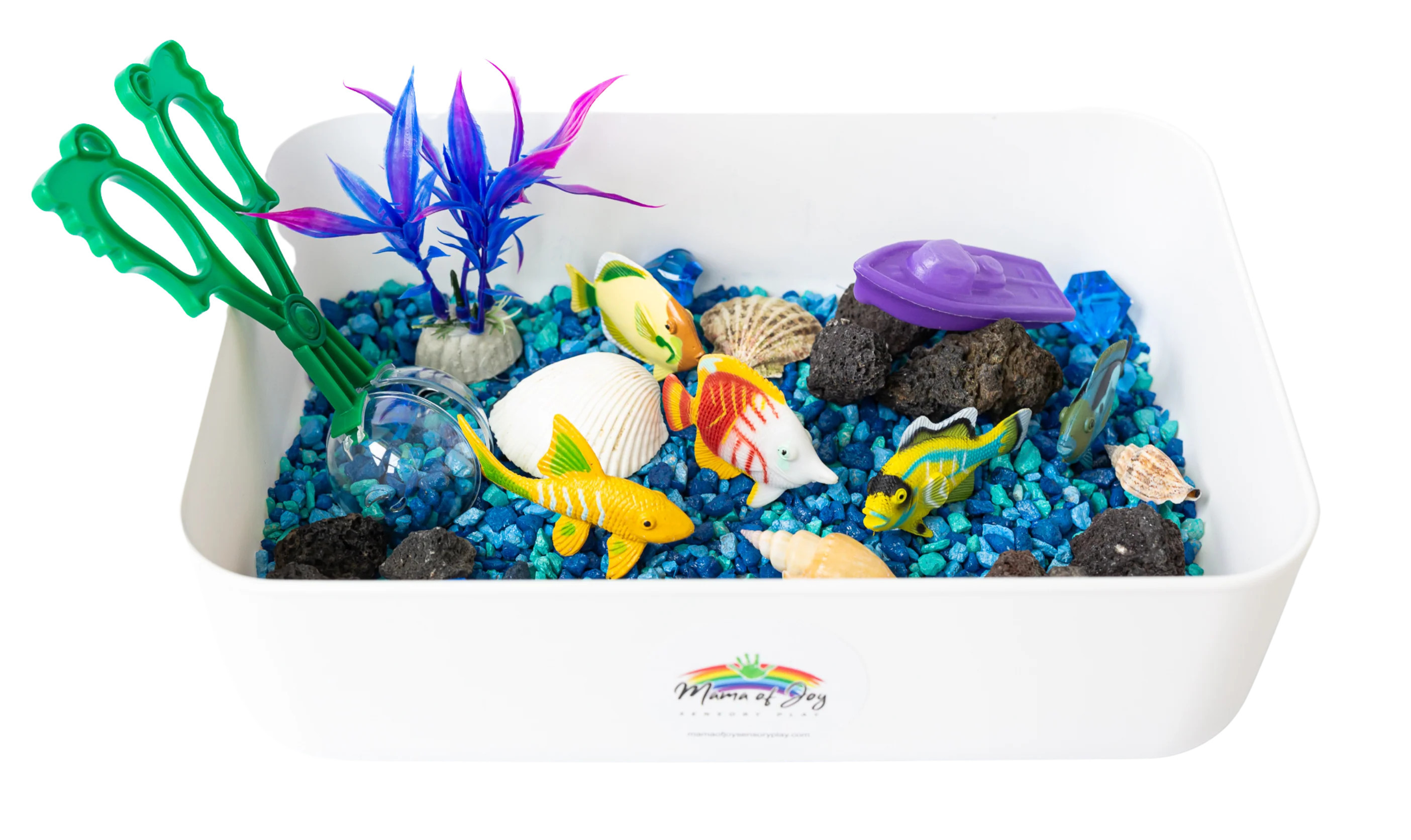 Under the Sea Mini Sensory Bin | Mama of Joy Sensory Play
