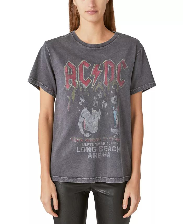 Women's AC/DC Iconic Boyfriend T-Shirt | Macys (US)