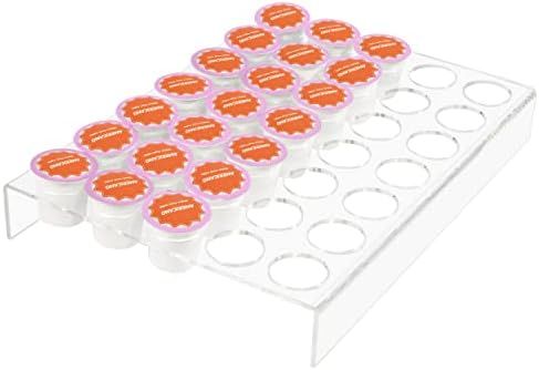 SUMERFLOS Acrylic Coffee Pod Holder K cups Organizer Tray for 35 Coffee pod, Countertop or Drawer... | Amazon (US)