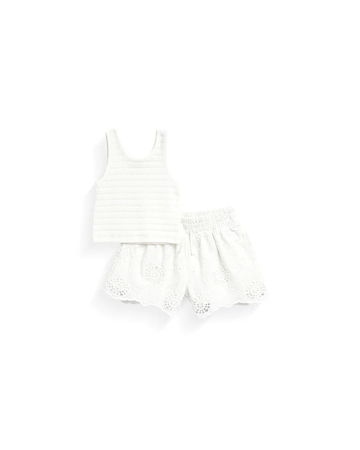 Splendid x @Cellajaneblog Toddler Girl Eyelet Short Set | Splendid