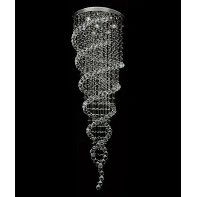 Imia 10 Light Modern Spiral Crystal Chandelier | Wayfair North America