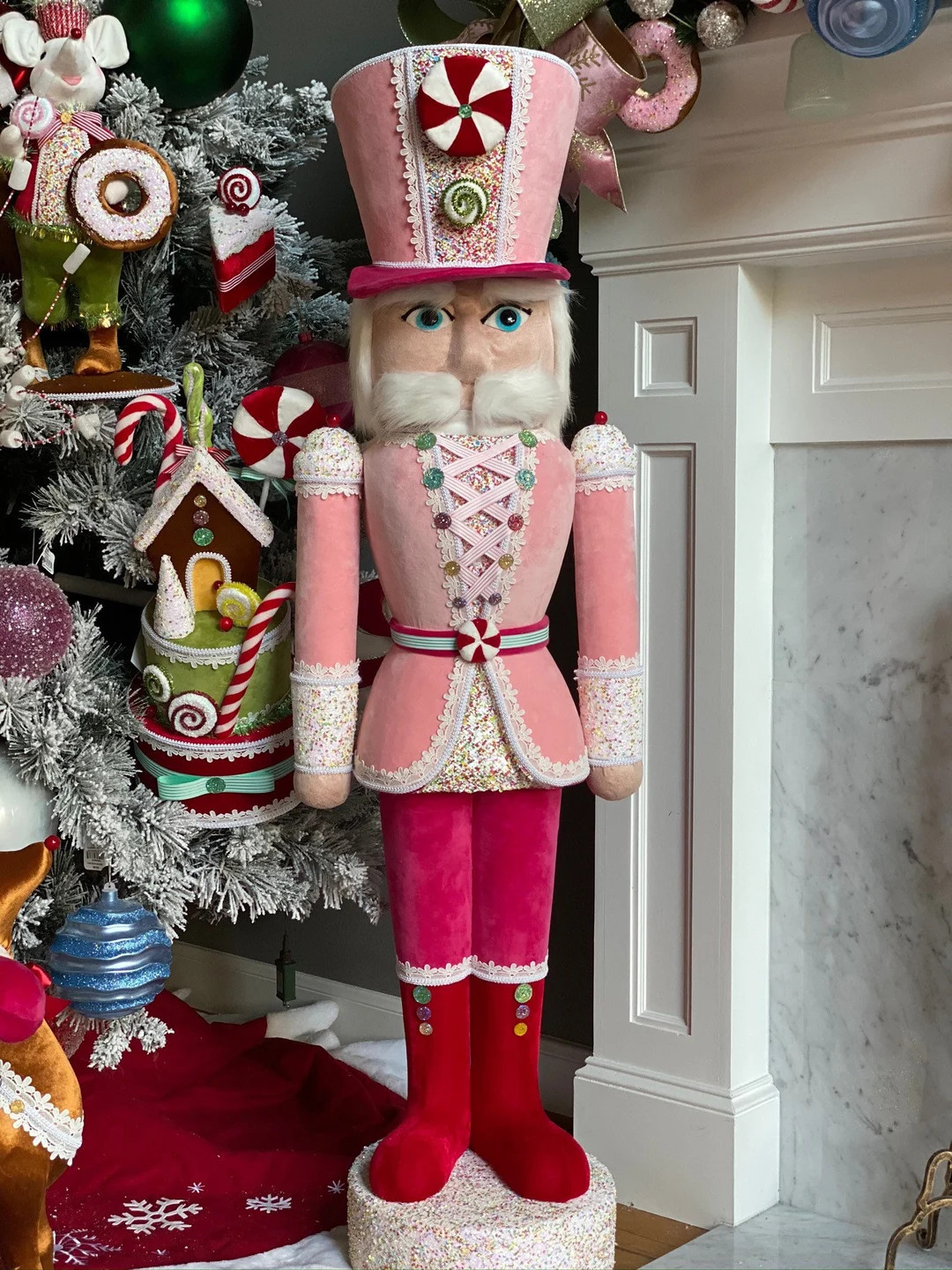 Pink Nutcracker 5ft Candy Theme - Etsy | Etsy (US)