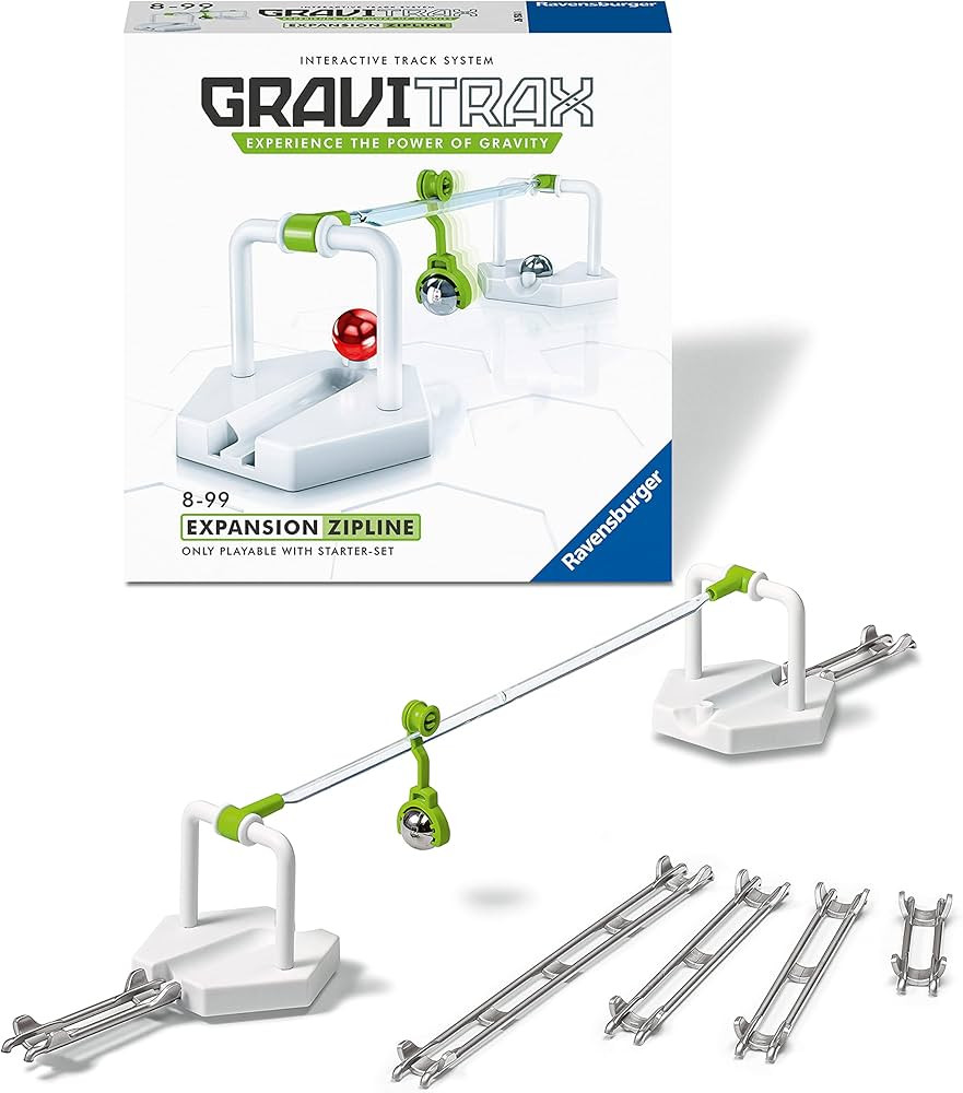 Ravensburger GraviTrax Zipline Accessory - Marble Run and STEM Toy for Boys and Girls Age 8 and U... | Amazon (US)