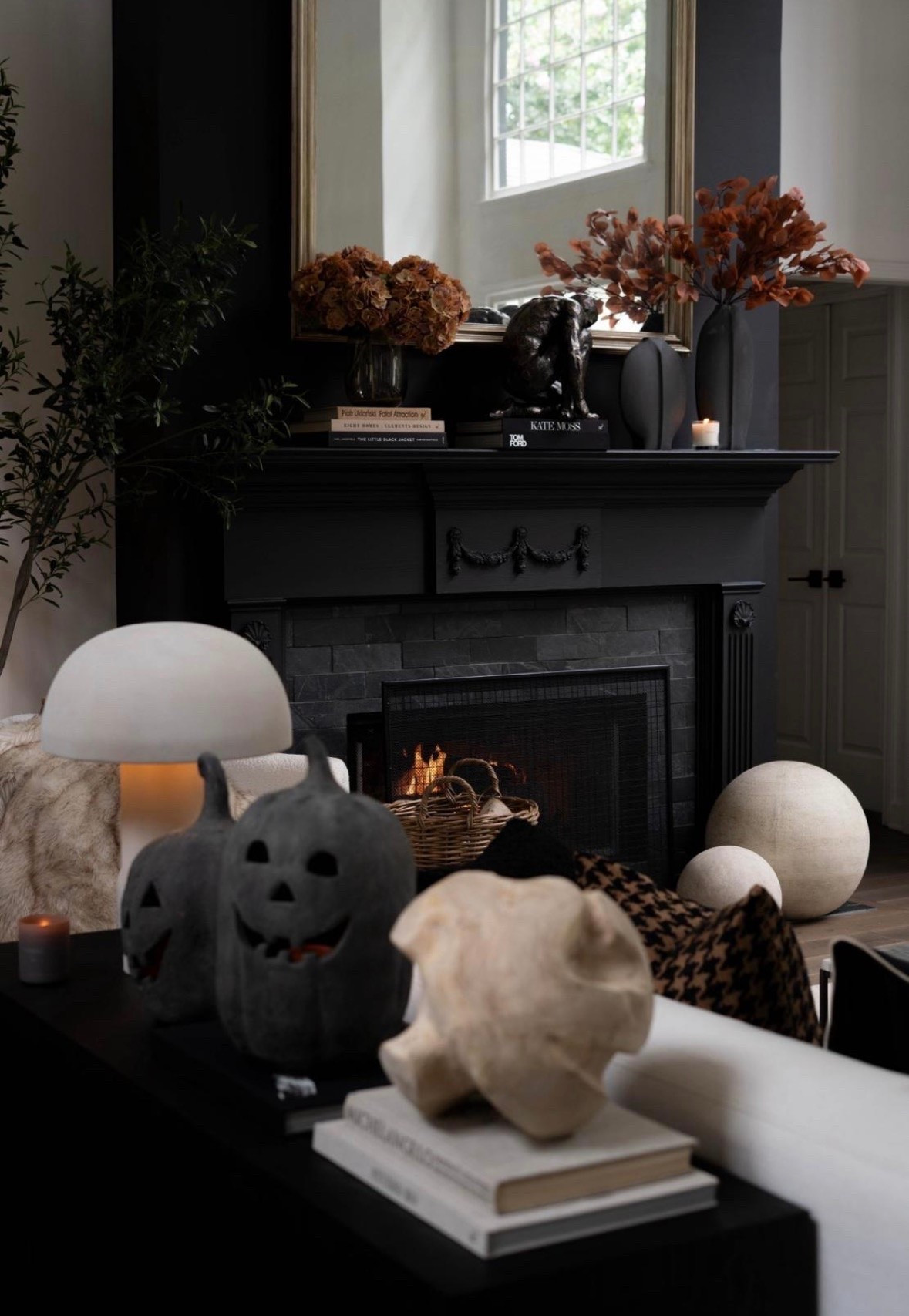 Eeeeep! It’s pumpkin time! Cozy up your fall living room with modern luxury decor… think black fireplace, warm autumn florals, sculptural accents, and moody Halloween touches. This chic seasonal styling blends elegant home decor with cozy textures, perrfeeccttt for creating an elevated yet inviting space for fall and Halloween decorating.

#LTKSeasonal #LTKHome #LTKSaleAlert