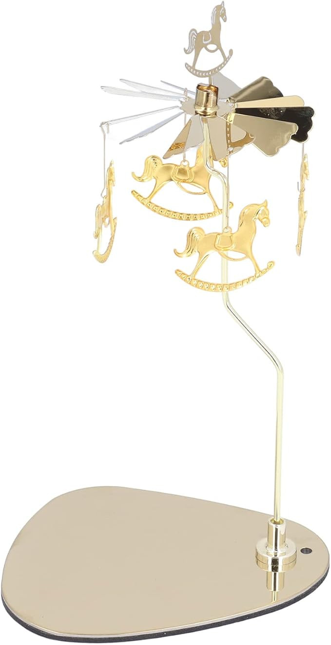 Candle Holder Round Triangle Spinning Candle Holder Rotating Candle Holder Tray Rotating Aromathe... | Amazon (US)