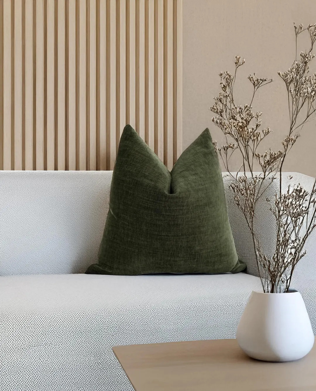 Chenille Pillow Cover, Dark Green Pillow Cover, Green Accent Pillow, 18 20 22 Soft Chenille Pillo... | Etsy (US)