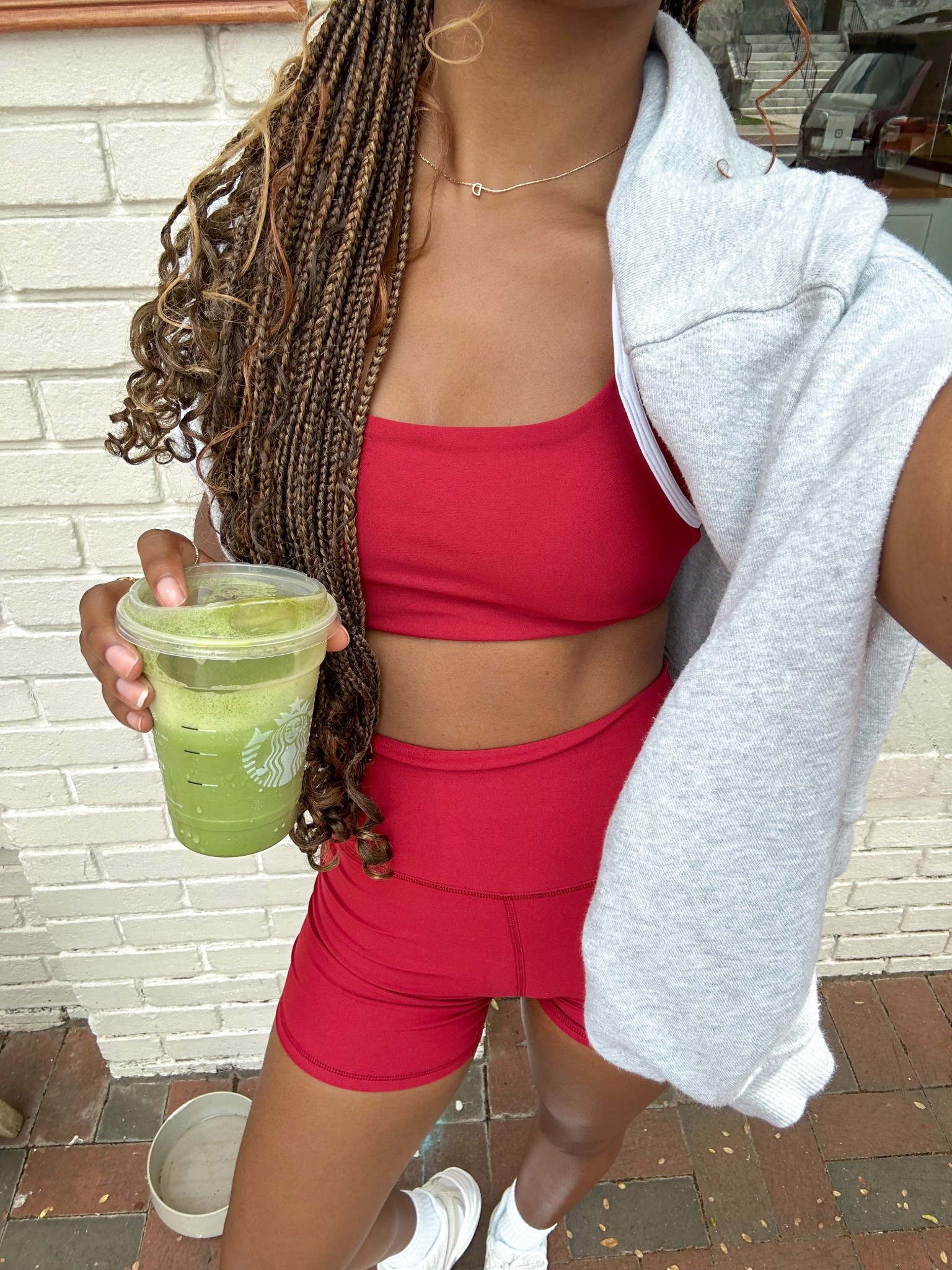 Red matching set from Abercrombie & fitch 

#LTKActive #LTKShoeCrush #LTKStyleTip