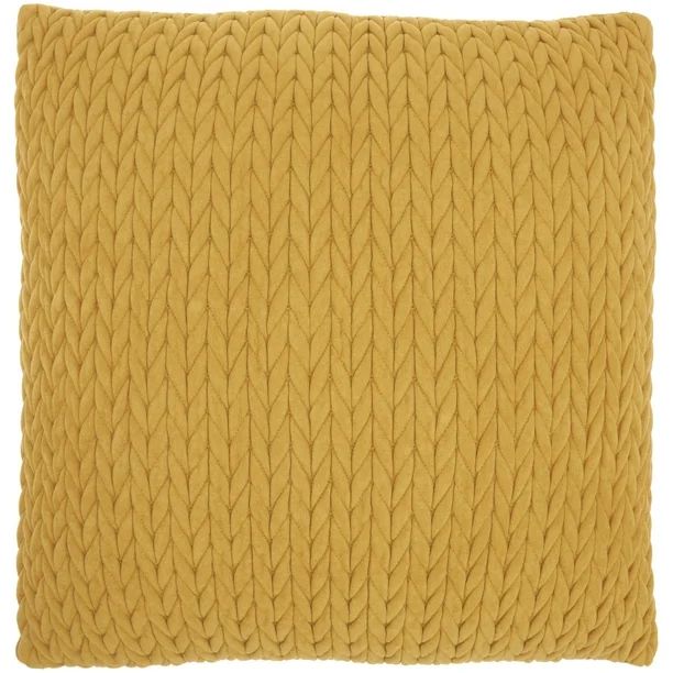 Nourison Life Styles Yellow Decorative Throw Pillow , 22" x 22" | Walmart (US)