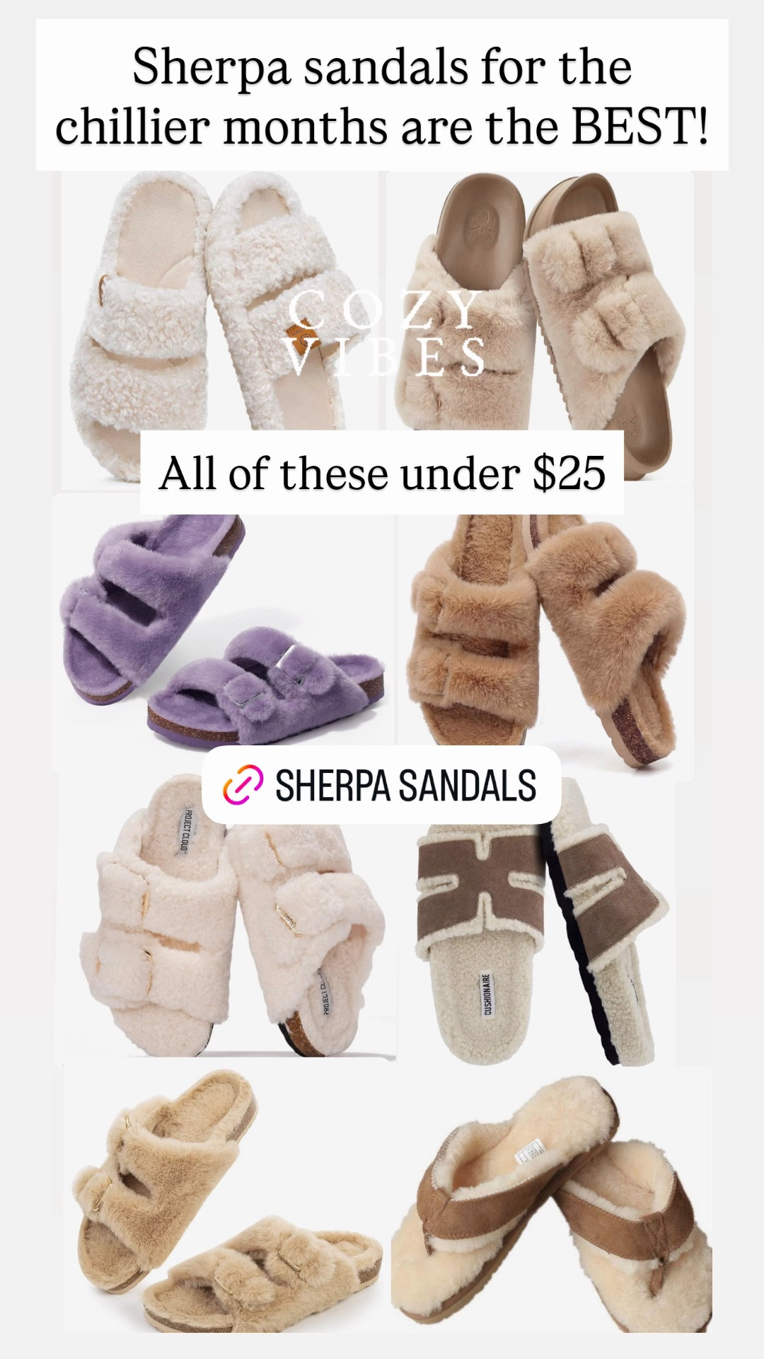 Sherpa sandals

#LTKootd