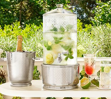 Monique Lhuillier Trelliage Drink Dispenser Stand | Pottery Barn (US)