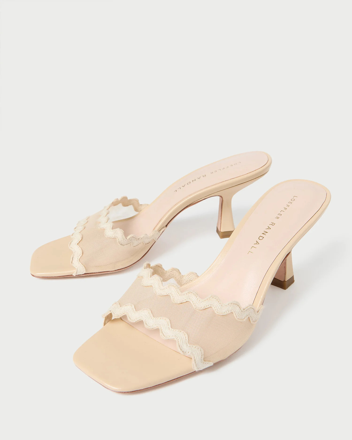 Milena Almond Mesh Mid-Heel Mule | Loeffler Randall