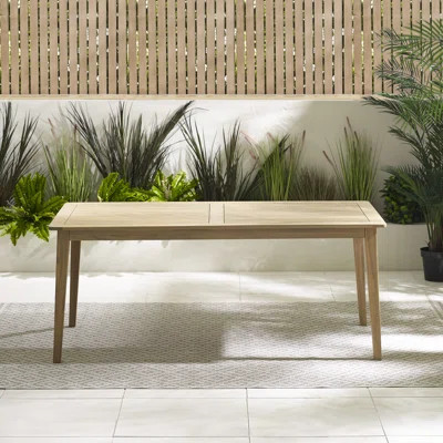 Annily Acacia Outdoor Patio Dining Table - Seats 6 For Modern Outdoor Patio Dining | Wayfair North America