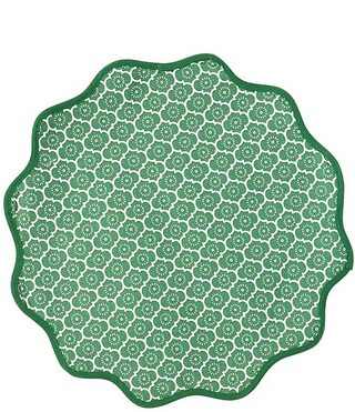 x Mrs. Southern Social Scalloped Quatrefoil Placemat | Dillards