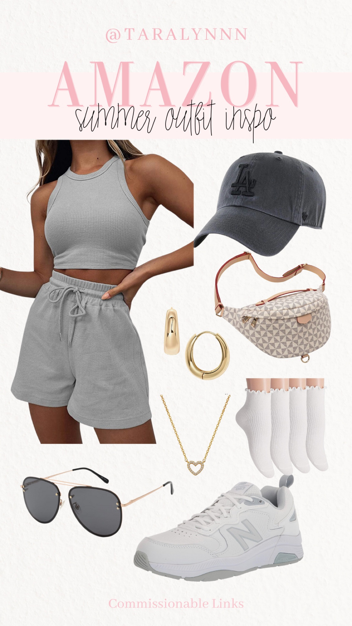 Summer Outfit Inspo! 

#matchingset #set #comfy #amazon #amazonset #comfyclothes #clothes #outfit #ootd #outfitideas #outfitinspo #bag #sneaker #nike #socks #jewelry #affordable #sunglasses #hat

#LTKshoecrush #LTKunder50 #LTKunder100