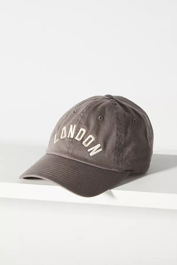 The Wanderlust London Baseball Cap By By Anthropologie in Grey | Anthropologie (US)